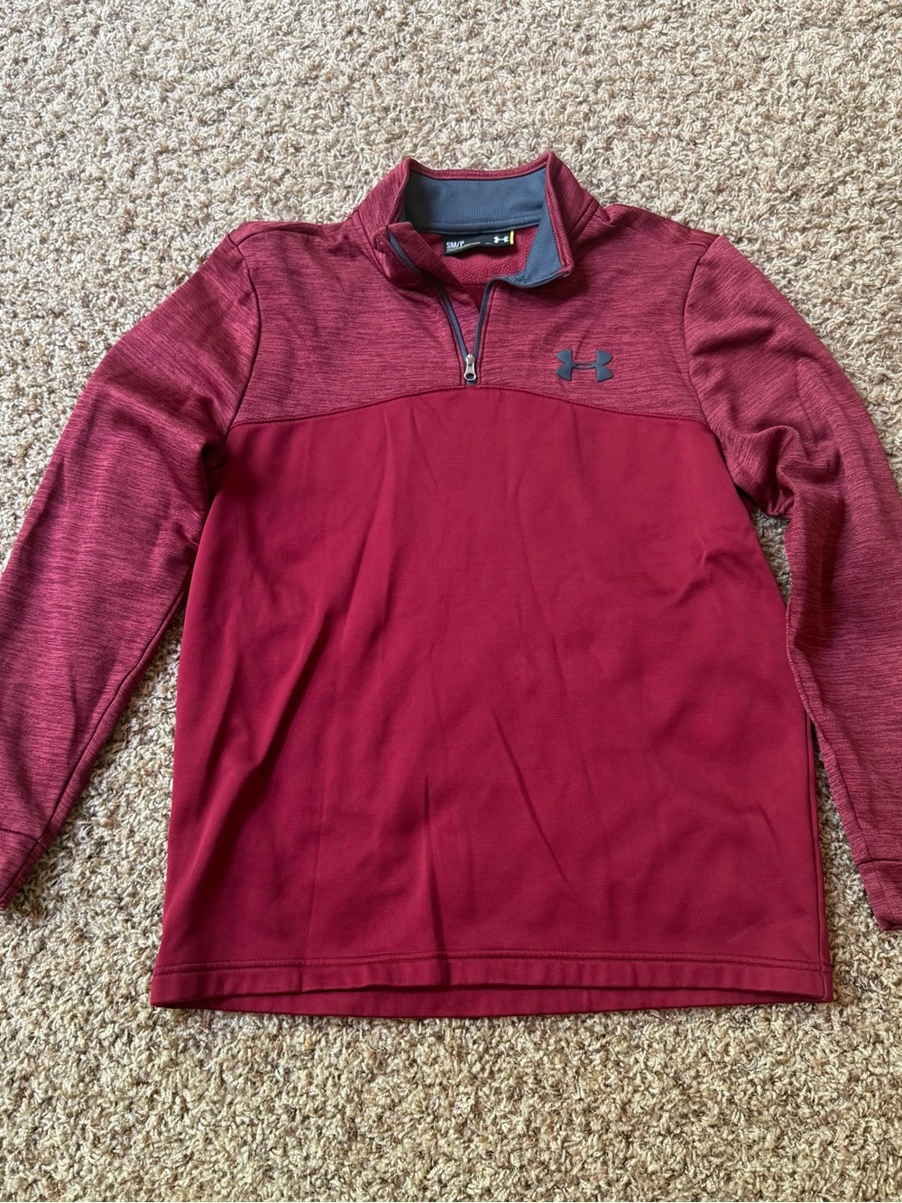 Under Armour Small Men’s Red Quarter-Zip Pullover Sweater